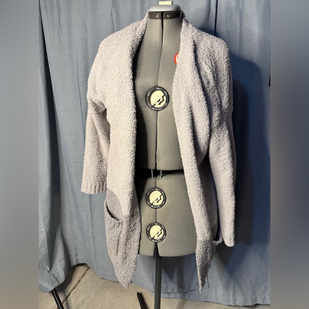 Thread & Supply Soft Gray Teddy Jacket